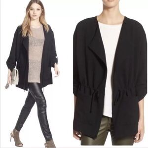 Astr The Label Jacket S Black Slouchy Drape Collar Holidays Preppy Dressy Classy